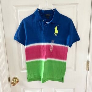 NEW Boys Polo Ralph Lauren collared shirt M 10-12